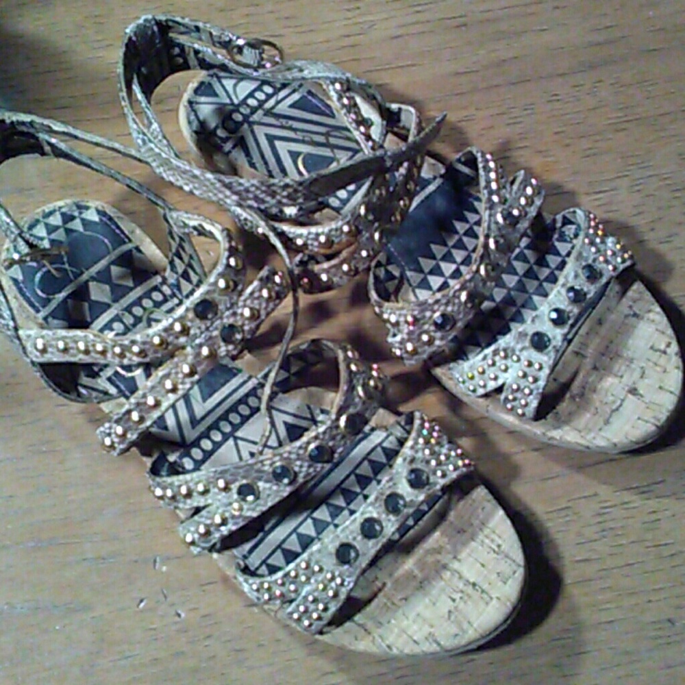 Snake like sandals